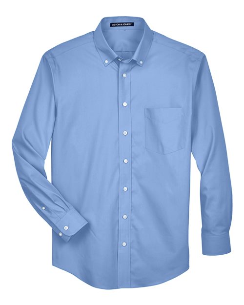 Men's Crown Collection® Oxford Woven Dress Shirt - Light Blue Front