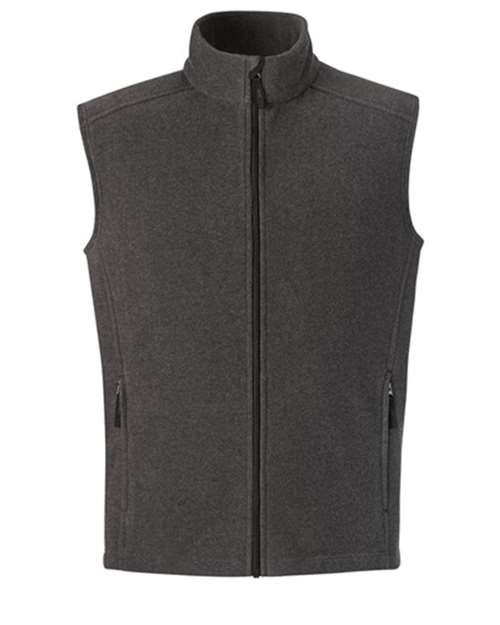 Men's Tall Journey Fleece Vest - Heather Charcoal Front