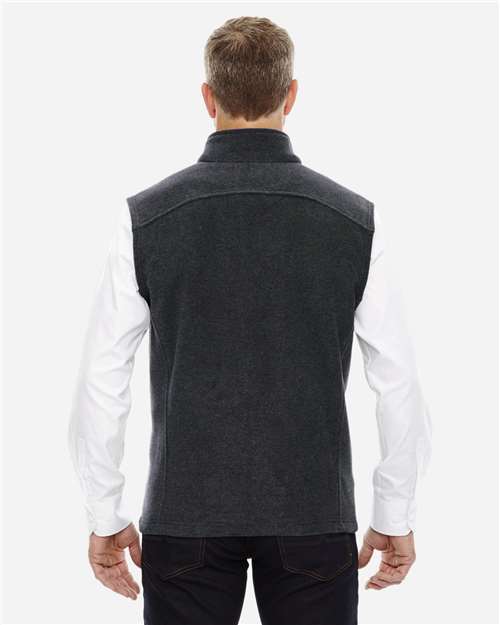 Men's Tall Journey Fleece Vest - Heather Charcoal Back