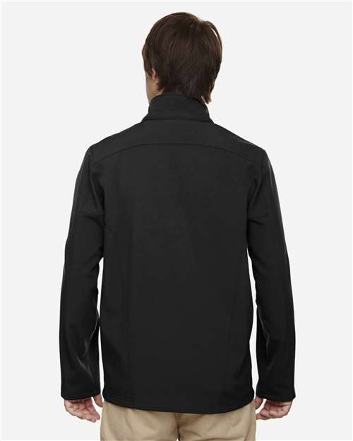 Men's Tall Cruise Two-Layer Fleece Bonded Soft Shell Jacket - Black Back