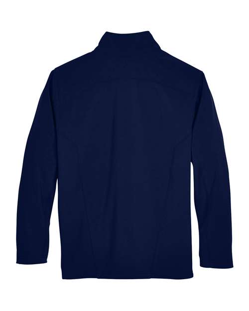 Men's Tall Cruise Two-Layer Fleece Bonded Soft Shell Jacket - Classic Navy Back