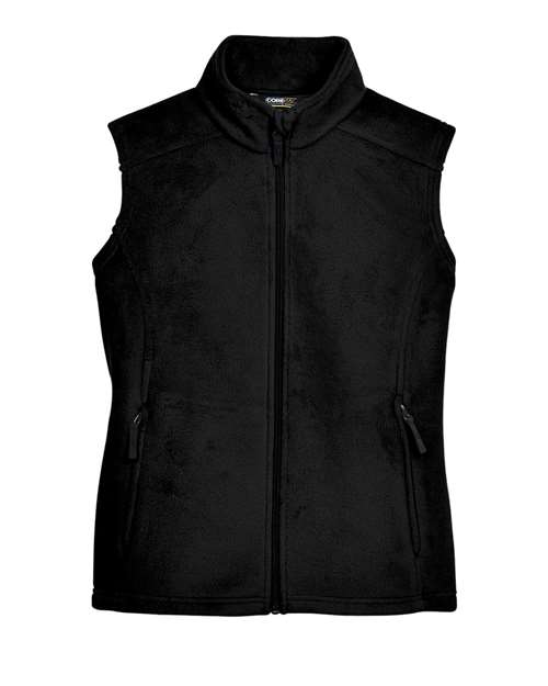 Women's Journey Fleece Vest - Black Front