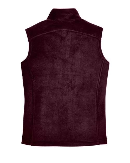 Women's Journey Fleece Vest - Burgundy Back
