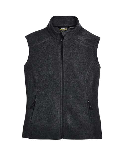 Women's Journey Fleece Vest - Heather Charcoal Front