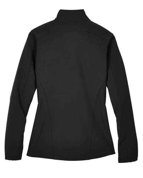 Women's Cruise Two-Layer Fleece Bonded Soft Shell Jacket - Black Back