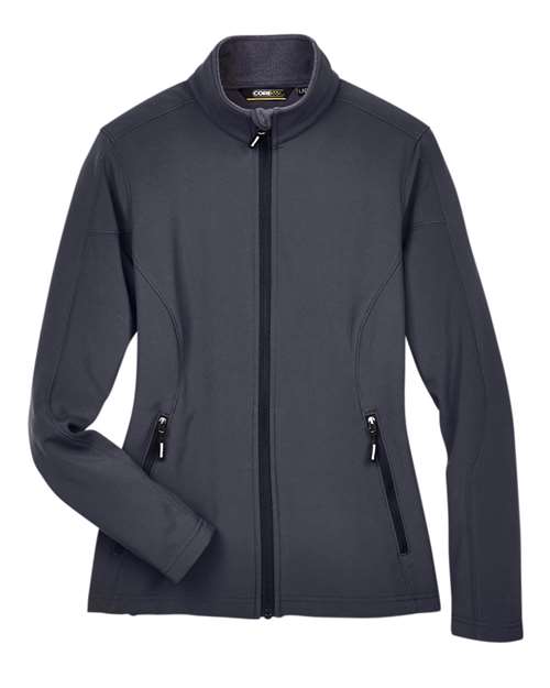 Women's Cruise Two-Layer Fleece Bonded Soft Shell Jacket - Carbon Front