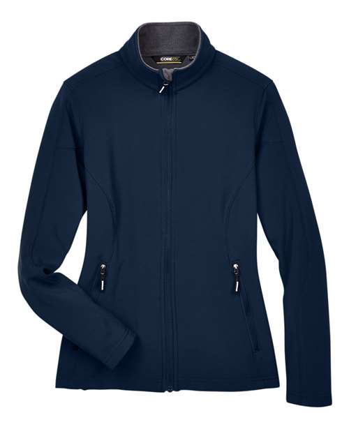 Women's Cruise Two-Layer Fleece Bonded Soft Shell Jacket - Classic Navy Front