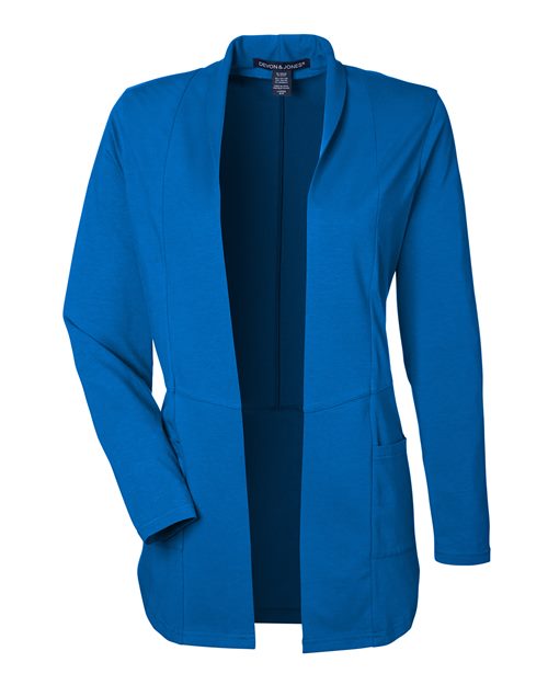 Women's Raleigh Stretch Cardigan - French Blue Front