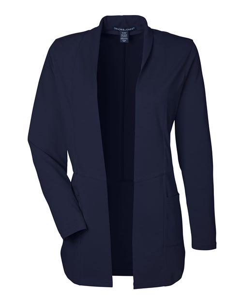 Women's Raleigh Stretch Cardigan - Navy Front