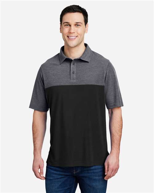 CORE365 Men's Fusion ChromaSoft™ Colorblock Polo - Model Front