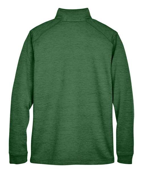 Men's Newbury Mélange Fleece Quarter-Zip Pullover - Forest Heather Back