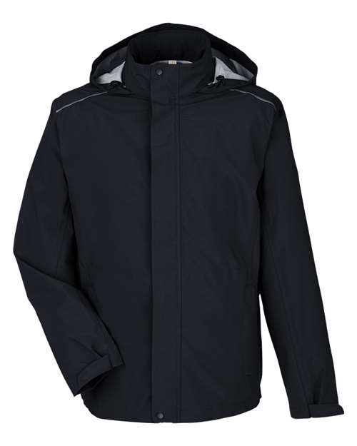 Men's Barrier Rain Jacket - Black Front
