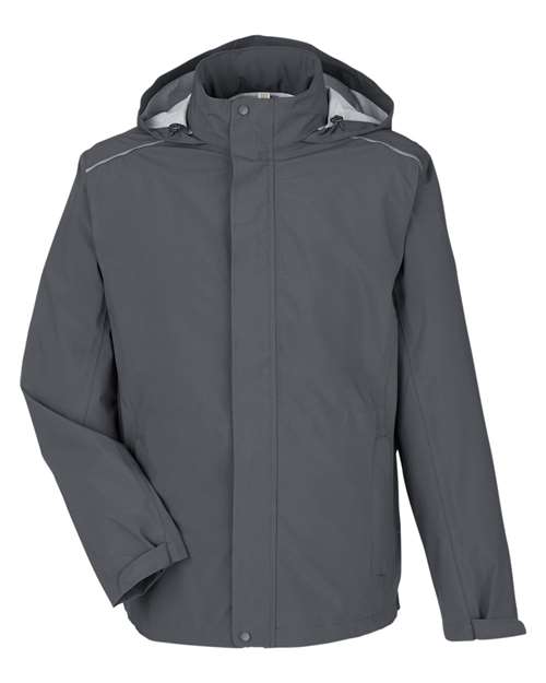 Men's Barrier Rain Jacket - Carbon Front