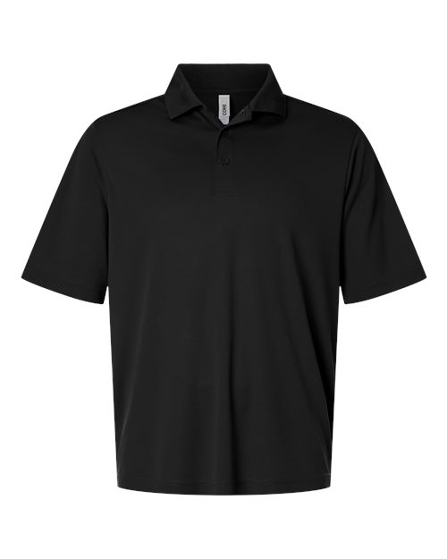 Men's Tall Nova Performance Pique Polo - Black Front