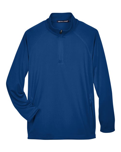 Men's Stretch Tech-Shell® Compass Quarter-Zip Pullover - True Royal Front