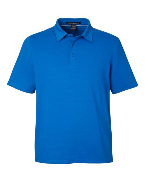 Men's Raleigh Stretch Polo - French Blue Front