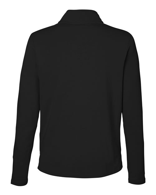 Women's Raleigh Stretch Quarter-Zip Pullover - Black Back