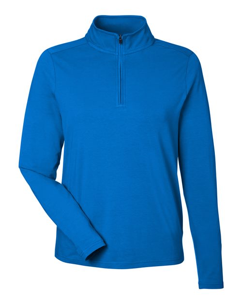 Women's Raleigh Stretch Quarter-Zip Pullover - French Blue Front