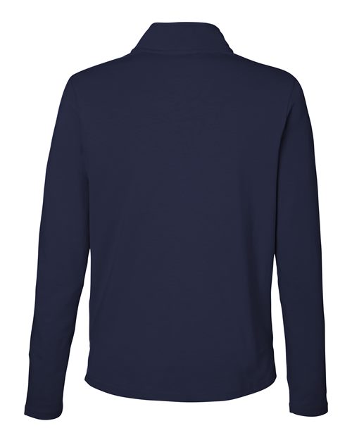 Women's Raleigh Stretch Quarter-Zip Pullover - Navy Back
