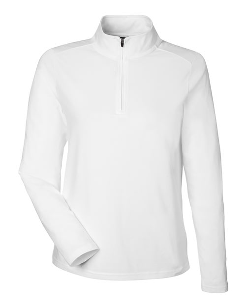 Women's Raleigh Stretch Quarter-Zip Pullover - White Front