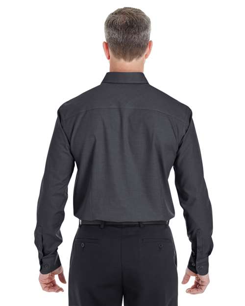Men's Crown Collection® Royal Dobby Dress Shirt - Black Back
