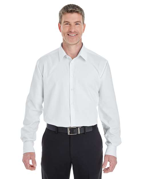 Men's Crown Collection® Royal Dobby Dress Shirt - White Front