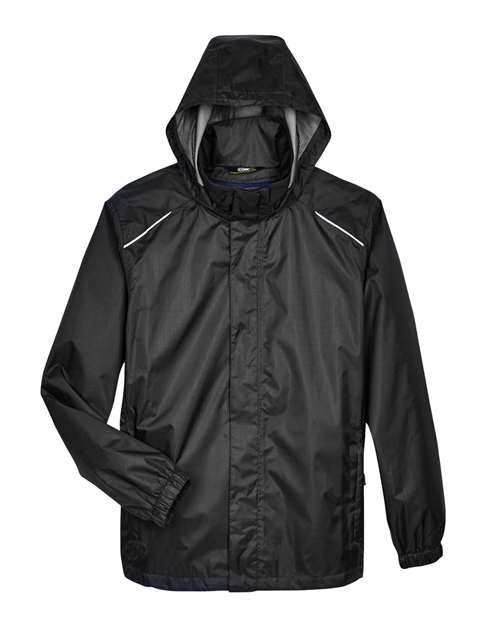 Men's Climate Seam Sealed Lightweight Variegated Ripstop Jacket - Black Front