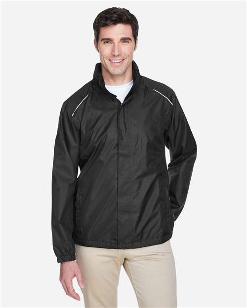 CORE365 Men's Climate Seam Sealed Lightweight Variegated Ripstop Jacket - Model Front
