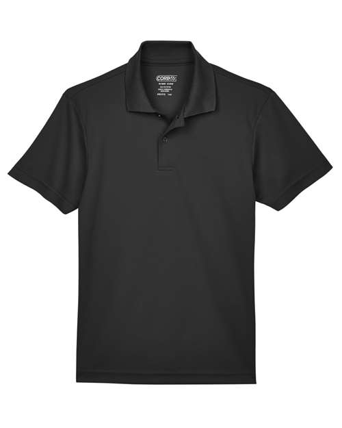 Youth Origin Performance Piqué Polo - Black Front