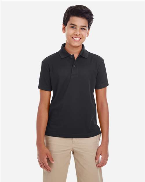 CORE365 Youth Origin Performance Piqué Polo - Model Front
