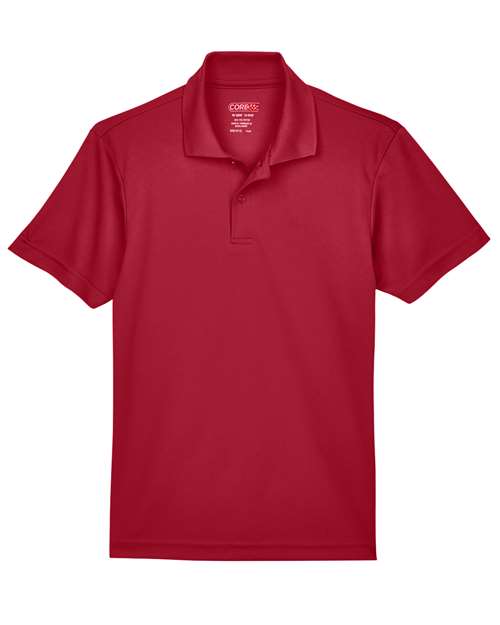 Youth Origin Performance Piqué Polo - Classic Red Front