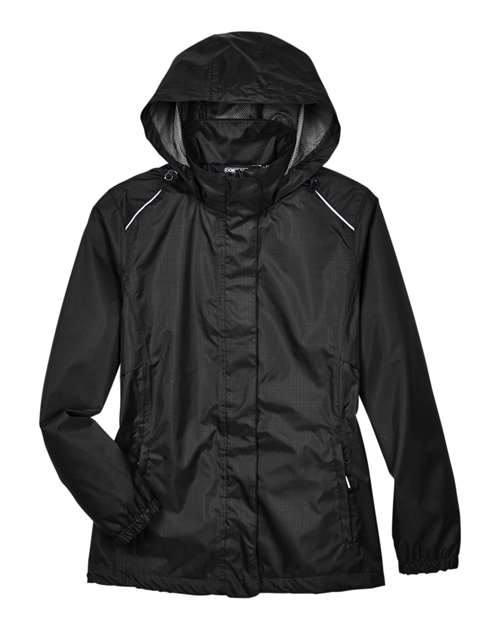 Women's Climate Seam-Sealed Lightweight Variegated Ripstop Jacket - Black Front