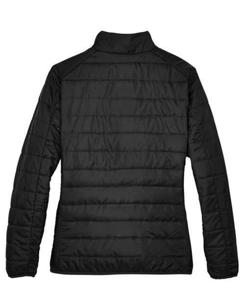 Women's Prevail Packable Puffer Jacket - Black Back
