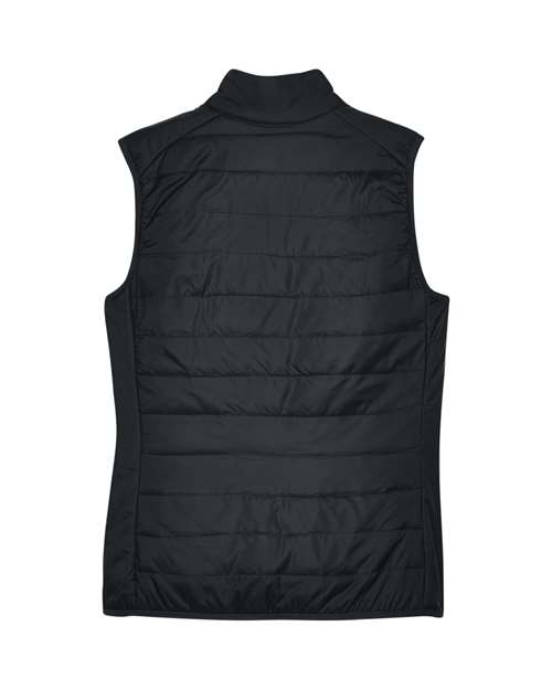 Women's Prevail Packable Puffer Vest - Black Back