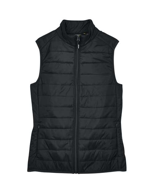Women's Prevail Packable Puffer Vest - Black Front