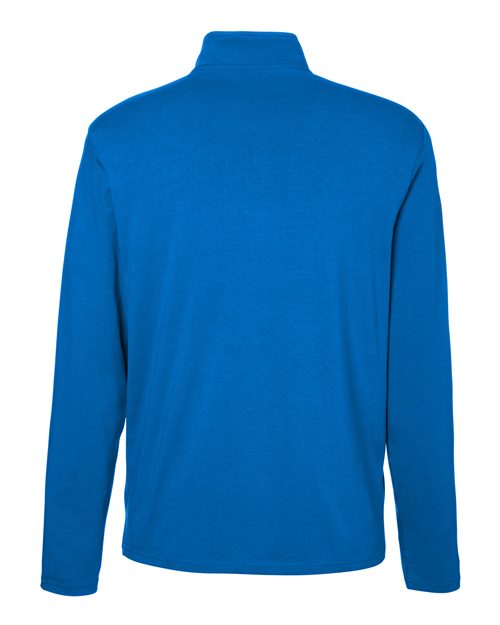 Men's Raleigh Stretch Quarter-Zip Pullover - French Blue Back