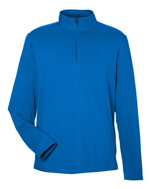 Men's Raleigh Stretch Quarter-Zip Pullover - French Blue Front