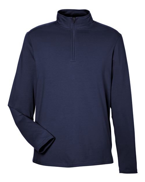 Men's Raleigh Stretch Quarter-Zip Pullover - Navy Front