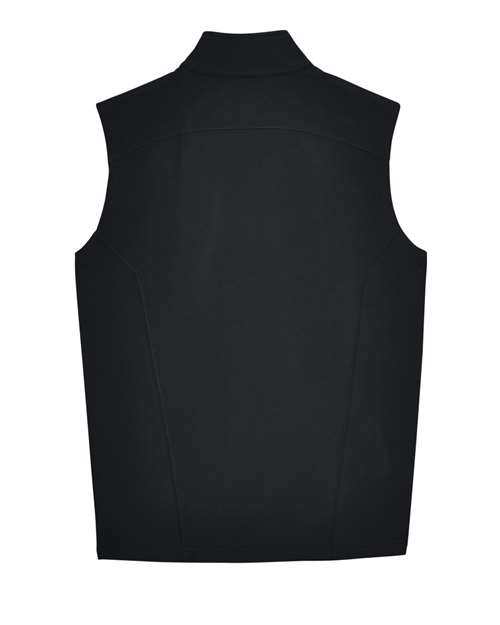 Men's Cruise Two-Layer Fleece Bonded Soft Shell Vest - Black Back