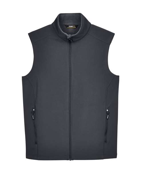 Men's Cruise Two-Layer Fleece Bonded Soft Shell Vest - Carbon Front