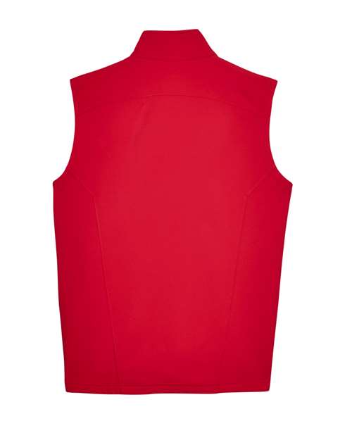 Men's Cruise Two-Layer Fleece Bonded Soft Shell Vest - Classic Red Back