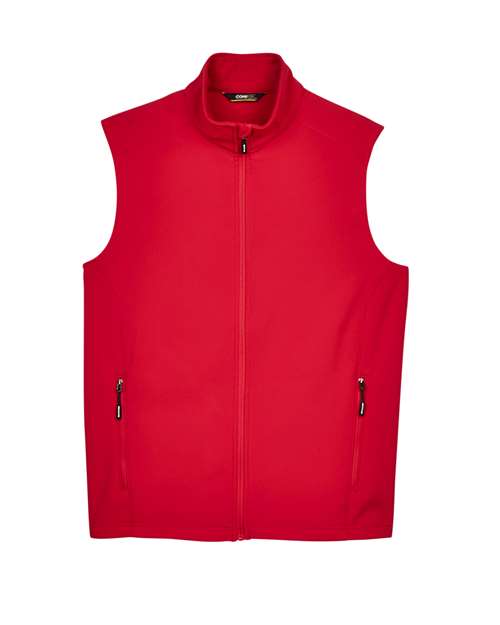Men's Cruise Two-Layer Fleece Bonded Soft Shell Vest - Classic Red Front