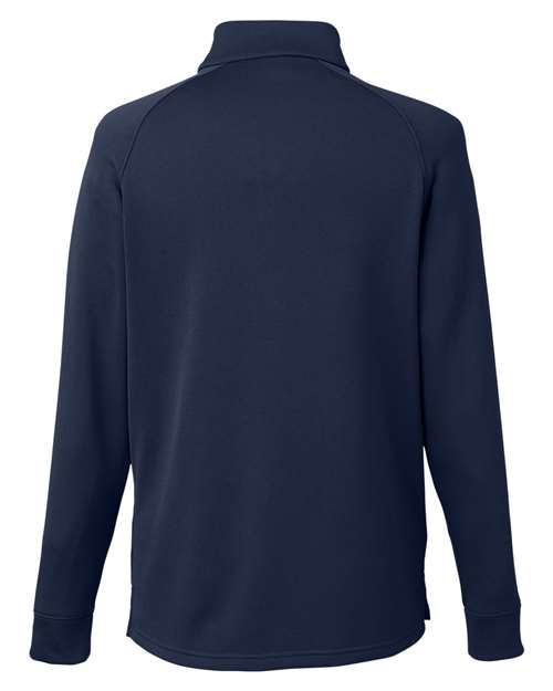 Unisex Fusion ChromaSoft™ Fleece Quarter-Zip Pullover - Classic Navy Back