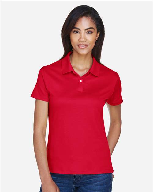 Devon & Jones Women's Pima-Tech™ Jet Piqué Polo - Model Front