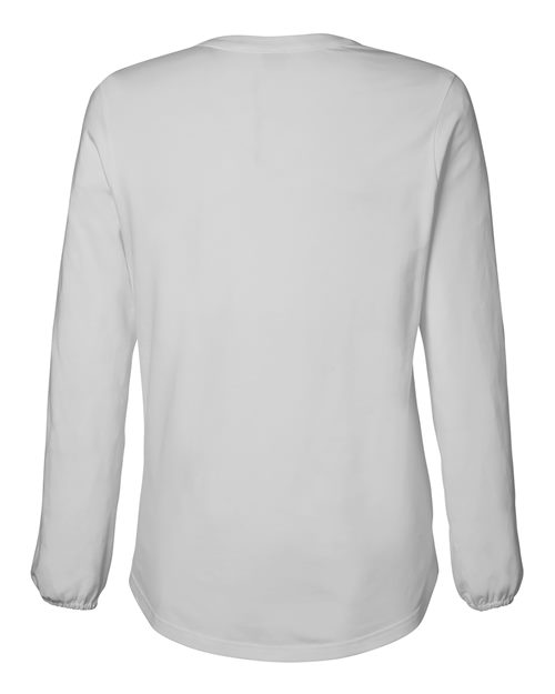Women's Raleigh Half-Placket Knit Top - Grey Back