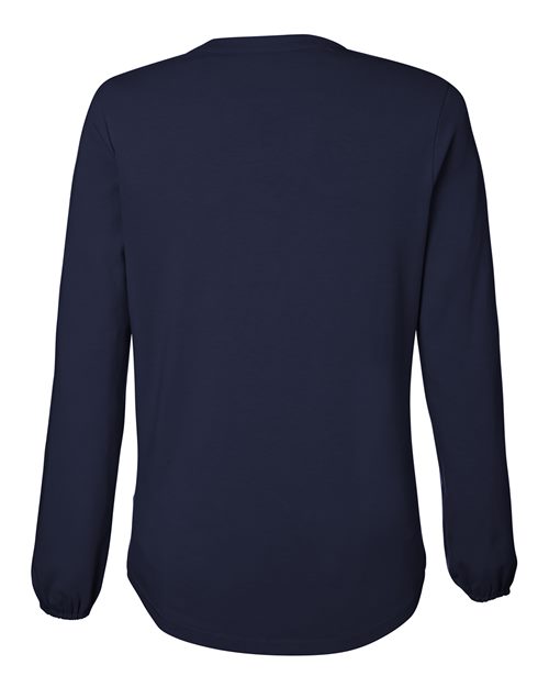 Women's Raleigh Half-Placket Knit Top - Navy Back