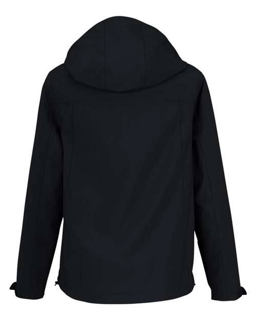 Women's Packable Rain Jacket - Black Back