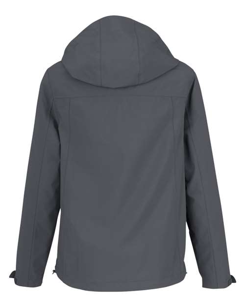 Women's Packable Rain Jacket - Carbon Back
