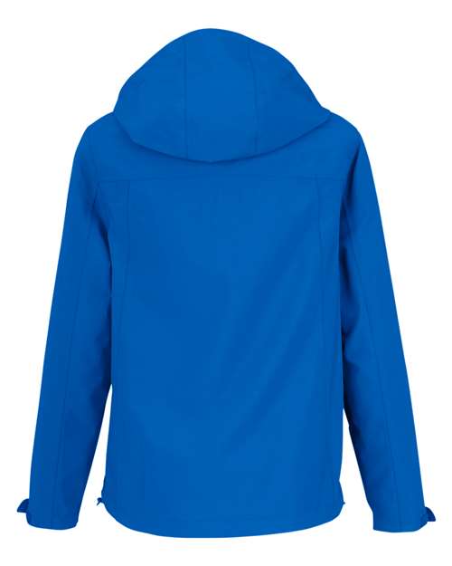 Women's Packable Rain Jacket - True Royal Back
