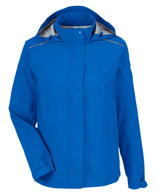 Women's Packable Rain Jacket - True Royal Front